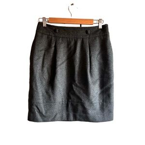 Vittadini grey angora/wool skirt, size 4, NWT